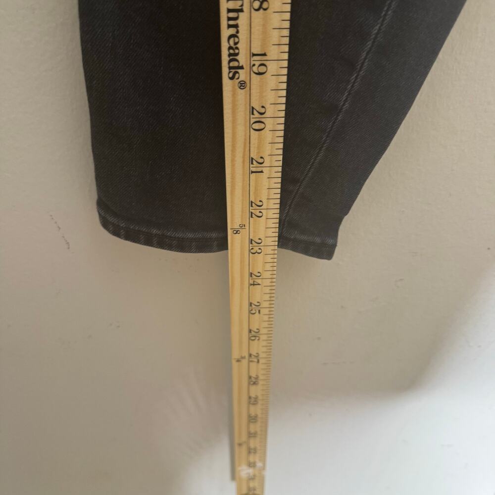 Denim Forum The Yoko High Rise Slim‎ Crop Black Jeans Size 27 Button Fly - Picture 11 of 14